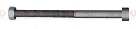 AT4675 C-Bolt C-BOLT  OUTSIDE THREAD: M16X1.5  LENGTH UNDER HEAD: 8"=203  THREAD LENGTH: 152  HEAD HEIGHT: 13  HEAD DIAMETER: 25  A F DIMENSION: 24  NUT HEIGHT: 14