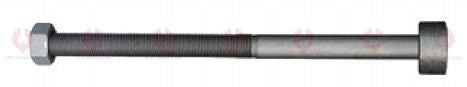 AT4689 C-Bolt C-BOLT  OUTSIDE THREAD: M14X1.5  LENGTH UNDER HEAD: 15"=381  THREAD LENGTH: 286  HEAD HEIGHT: 12  HEAD DIAMETER: 30  A F DIMENSION: 22  NUT HEIGHT: 11