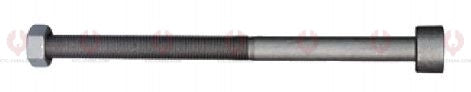 AT4698 C-Bolt C-BOLT  OUTSIDE THREAD: M14X1.5  LENGTH UNDER HEAD: 7"=178  THREAD LENGTH: 134  HEAD HEIGHT: 12  HEAD DIAMETER: 24  A F DIMENSION: 22  NUT HEIGHT: 11