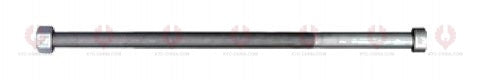AT4732 C-Bolt C-BOLT  OUTSIDE THREAD: 3 8"-24  LENGTH UNDER HEAD: 4"=102  THREAD LENGTH: 77  HEAD HEIGHT: 9  HEAD DIAMETER: 14  A F DIMENSION: 14  NUT HEIGHT: 14