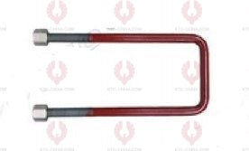 AT4773 U-Bolt MITSUBISHI OUTSIDE THREAD: M14  INTERNAL WIDTH: 76  VIRTUAL LENGTH: 9"=229  THREAD LENGTH: 80  A F DIMENSION: 22  NUT HEIGHT: 20