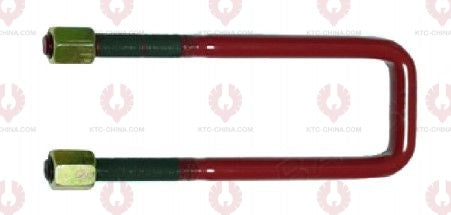 AT4802 U-Bolt EMPTY OUTSIDE THREAD: M22  INTERNAL WIDTH: 82  VIRTUAL LENGTH: 10"=254  THREAD LENGTH: 80  A F DIMENSION: 30  NUT HEIGHT: 32