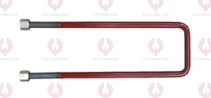 AT4813 U-Bolt MERCEDES BENZ OUTSIDE THREAD: M18  INTERNAL WIDTH: 82  VIRTUAL LENGTH: 21"=533  THREAD LENGTH: 85  A F DIMENSION: 27  NUT HEIGHT: 27