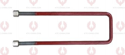 AT4815 U-Bolt MERCEDES BENZ OUTSIDE THREAD: M18  INTERNAL WIDTH: 82  VIRTUAL LENGTH: 17"=432  THREAD LENGTH: 85  A F DIMENSION: 27  NUT HEIGHT: 27