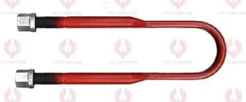 AT4817 U-Bolt MERCEDES BENZ OUTSIDE THREAD: M27  INTERNAL WIDTH: 102  VIRTUAL LENGTH: 24"=610  THREAD LENGTH: 100  A F DIMENSION: 41  NUT HEIGHT: 41