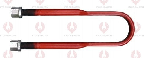 AT4820 U-Bolt MERCEDES BENZ OUTSIDE THREAD: M27  INTERNAL WIDTH: 102  VIRTUAL LENGTH: 18"=457  THREAD LENGTH: 100  A F DIMENSION: 41  NUT HEIGHT: 41