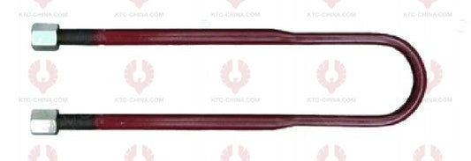 AT4822 U-Bolt MERCEDES BENZ OUTSIDE THREAD: M24  INTERNAL WIDTH: 102  VIRTUAL LENGTH: 24"=610  THREAD LENGTH: 100  A F DIMENSION: 36  NUT HEIGHT: 36