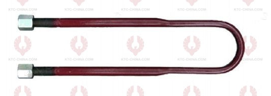 AT4824 U-Bolt MERCEDES BENZ OUTSIDE THREAD: M24  INTERNAL WIDTH: 102  VIRTUAL LENGTH: 20"=508  THREAD LENGTH: 100  A F DIMENSION: 36  NUT HEIGHT: 36