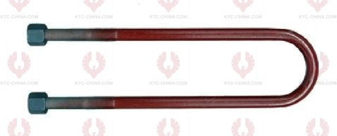 AT4838 U-Bolt EMPTY OUTSIDE THREAD: 7 8"-14  INTERNAL WIDTH: 152  VIRTUAL LENGTH: 17"=432  THREAD LENGTH: 100  A F DIMENSION: 32  NUT HEIGHT: 32