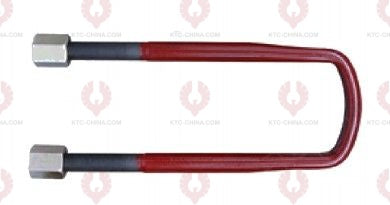AT4901 U-Bolt MERCEDES BENZ OUTSIDE THREAD: M24  INTERNAL WIDTH: 102  VIRTUAL LENGTH: 17"=432  THREAD LENGTH: 75  A F DIMENSION: 36  NUT HEIGHT: 36