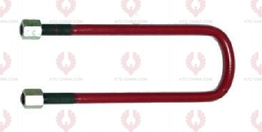 AT5006 U-Bolt MERCEDES BENZ OUTSIDE THREAD: M16  INTERNAL WIDTH: 66  VIRTUAL LENGTH: 10"=254  THREAD LENGTH: 90  A F DIMENSION: 24  NUT HEIGHT: 21