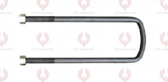 AT5009 U-Bolt MERCEDES BENZ OUTSIDE THREAD: M12  INTERNAL WIDTH: 64  VIRTUAL LENGTH: 10.5"=267  THREAD LENGTH: 80  A F DIMENSION: 19  NUT HEIGHT: 11