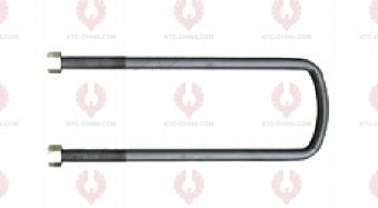 AT5015 U-Bolt MERCEDES BENZ OUTSIDE THREAD: M12  INTERNAL WIDTH: 64  VIRTUAL LENGTH: 7.5"=191  THREAD LENGTH: 80  A F DIMENSION: 19  NUT HEIGHT: 11