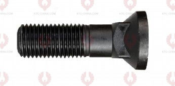 AT5026 Plow Bolt PLOW BOLTS OUTSIDE THREAD: 1"-8  LENGTH UNDER HEAD: 90  THREAD LENGTH: 55  KNURLING DIAMETER: 25.4  HEAD HEIGHT: 25.4  HEAD DIAMETER: 40  A F DIMENSION: EMPTY  NUT HEIGHT: EMPTY