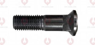 AT5031 Plow Bolt PLOW BOLTS OUTSIDE THREAD: 7 8"-9  LENGTH UNDER HEAD: 100  THREAD LENGTH: 55  KNURLING DIAMETER: 22.2  HEAD HEIGHT: 22.2  HEAD DIAMETER: 35  A F DIMENSION: EMPTY  NUT HEIGHT: EMPTY