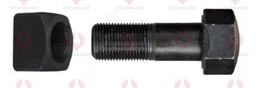AT5096 Track Bolt TRACK BOLTS OUTSIDE THREAD: 1 1 8"-12  LENGTH UNDER HEAD: 110  THREAD LENGTH: 50  KNURLING DIAMETER: 28.5  HEAD HEIGHT: 26  HEAD DIAMETER: 44  A F DIMENSION: 44  NUT HEIGHT: 28