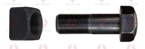 AT5100 Track Bolt TRACK BOLTS OUTSIDE THREAD: M27X1.5  LENGTH UNDER HEAD: 75  THREAD LENGTH: 40  KNURLING DIAMETER: 27  HEAD HEIGHT: 25  HEAD DIAMETER: 41  A F DIMENSION: 41  NUT HEIGHT: 27