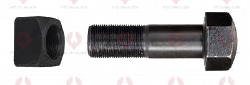 AT5101 Track Bolt TRACK BOLTS OUTSIDE THREAD: 1"-12  LENGTH UNDER HEAD: 95  THREAD LENGTH: 60  KNURLING DIAMETER: 25.4  HEAD HEIGHT: 24  HEAD DIAMETER: 38  A F DIMENSION: 36  NUT HEIGHT: 24