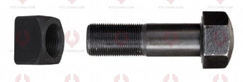 AT5102 Track Bolt TRACK BOLTS OUTSIDE THREAD: 1"-12  LENGTH UNDER HEAD: 85  THREAD LENGTH: 50  KNURLING DIAMETER: 25.4  HEAD HEIGHT: 24  HEAD DIAMETER: 38  A F DIMENSION: 36  NUT HEIGHT: 24