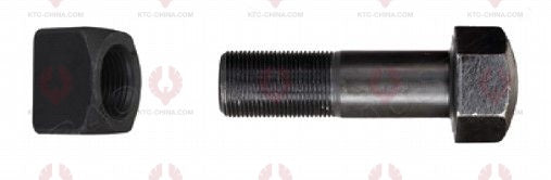 AT5106 Track Bolt TRACK BOLTS OUTSIDE THREAD: M24X1.5  LENGTH UNDER HEAD: 70  THREAD LENGTH: 35  KNURLING DIAMETER: 24  HEAD HEIGHT: 23  HEAD DIAMETER: 36  A F DIMENSION: 36  NUT HEIGHT: 24