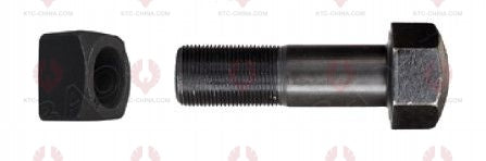AT5107 Track Bolt TRACK BOLTS OUTSIDE THREAD: 7 8"-14  LENGTH UNDER HEAD: 85  THREAD LENGTH: 60  KNURLING DIAMETER: 22.5  HEAD HEIGHT: 22  HEAD DIAMETER: 33  A F DIMENSION: 33  NUT HEIGHT: 22