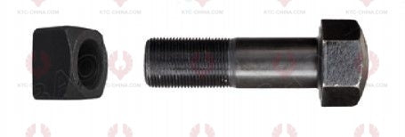 AT5108 Track Bolt TRACK BOLTS OUTSIDE THREAD: 7 8"-14  LENGTH UNDER HEAD: 75  THREAD LENGTH: 50  KNURLING DIAMETER: 22.5  HEAD HEIGHT: 22  HEAD DIAMETER: 33  A F DIMENSION: 33  NUT HEIGHT: 22