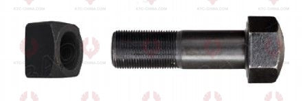 AT5109 Track Bolt TRACK BOLTS OUTSIDE THREAD: 7 8"-14  LENGTH UNDER HEAD: 65  THREAD LENGTH: 40  KNURLING DIAMETER: 22.5  HEAD HEIGHT: 22  HEAD DIAMETER: 33  A F DIMENSION: 33  NUT HEIGHT: 22