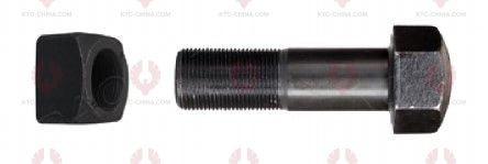 AT5111 Track Bolt TRACK BOLTS OUTSIDE THREAD: M22X1.5  LENGTH UNDER HEAD: 70  THREAD LENGTH: 40  KNURLING DIAMETER: 22  HEAD HEIGHT: 22  HEAD DIAMETER: 32  A F DIMENSION: 33  NUT HEIGHT: 22