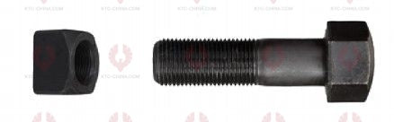 AT5113 Track Bolt TRACK BOLTS OUTSIDE THREAD: M20X1.5  LENGTH UNDER HEAD: 80  THREAD LENGTH: 50  KNURLING DIAMETER: 20  HEAD HEIGHT: 19  HEAD DIAMETER: 30  A F DIMENSION: 30  NUT HEIGHT: 21