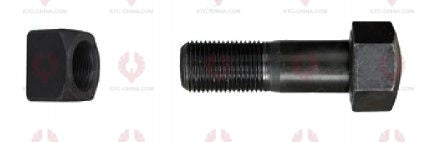 AT5118 Track Bolt TRACK BOLTS OUTSIDE THREAD: 3 4"-16  LENGTH UNDER HEAD: 55  THREAD LENGTH: 30  KNURLING DIAMETER: 19  HEAD HEIGHT: 18  HEAD DIAMETER: 28  A F DIMENSION: 28  NUT HEIGHT: 19