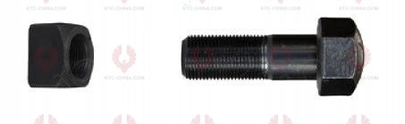 AT5120 Track Bolt TRACK BOLTS OUTSIDE THREAD: M19X1.5  LENGTH UNDER HEAD: 65  THREAD LENGTH: 35  KNURLING DIAMETER: 19  HEAD HEIGHT: 18  HEAD DIAMETER: 27  A F DIMENSION: 27  NUT HEIGHT: 19
