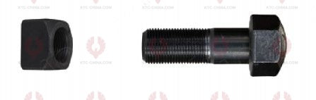 AT5121 Track Bolt TRACK BOLTS OUTSIDE THREAD: M19X1.5  LENGTH UNDER HEAD: 58  THREAD LENGTH: 30  KNURLING DIAMETER: 19  HEAD HEIGHT: 18  HEAD DIAMETER: 27  A F DIMENSION: 27  NUT HEIGHT: 19