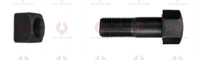 AT5125 Track Bolt TRACK BOLTS OUTSIDE THREAD: M16X1.5  LENGTH UNDER HEAD: 70  THREAD LENGTH: 40  KNURLING DIAMETER: 16  HEAD HEIGHT: 16  HEAD DIAMETER: 24  A F DIMENSION: 24  NUT HEIGHT: 16