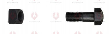 AT5131 Track Bolt TRACK BOLTS OUTSIDE THREAD: 9 16"-18  LENGTH UNDER HEAD: 65  THREAD LENGTH: 45  KNURLING DIAMETER: 14.2  HEAD HEIGHT: 14  HEAD DIAMETER: 22  A F DIMENSION: 22  NUT HEIGHT: 15
