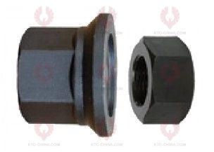 AT5143 Bolt FUWA 16T REAR-KNUR I FUWA 16T REAR-KNUR I  OUTSIDE THREAD: M22X1.5  OUTSIDE THREAD: M22X1.5  LENGTH: 127  KNURLING DIAMETER: 22.3  A F DIAMETER: 32  NUT HEIGHT: 32  A F DIAMETER: 32  NUT HEIGHT: 21