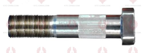 AT5160 Bolt DFM KIN LAND REAR-KNUR I OUTSIDE THREAD: M22X1.5  LENGTH UNDER HEAD: 100  THREAD LENGTH: 45  KNURLING DIAMETER: 22.5  HEAD HEIGHT: 11  HEAD DIAMETER: 36  A F DIMENSION: EMPTY  NUT HEIGHT: EMPTY