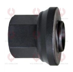 AT5179 Bolt SINO TRUCK HOWO STEYR REAR IMPROVE-KNUR I OUTSIDE THREAD: M22X1.5  LENGTH UNDER HEAD: 130  THREAD LENGTH: 50  KNURLING DIAMETER: 23.3  HEAD HEIGHT: 12  HEAD DIAMETER: 39  A F DIMENSION: 32  NUT HEIGHT: 42