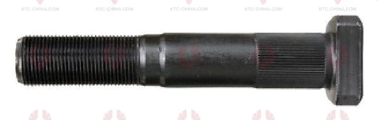 AT5180 Bolt SINO TRUCK HOWO STEYR REAR IMPROVE-KNUR I OUTSIDE THREAD: M22X1.5  LENGTH UNDER HEAD: 130  THREAD LENGTH: 50  KNURLING DIAMETER: 23.3  HEAD HEIGHT: 12  HEAD DIAMETER: 39  A F DIMENSION: EMPTY  NUT HEIGHT: EMPTY