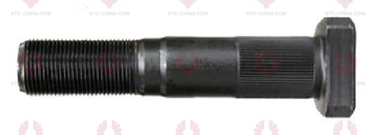 AT5184 Bolt SINO TRUCK HOWO STEYR REAR-KNUR I OUTSIDE THREAD: M22X1.5  LENGTH UNDER HEAD: 110  THREAD LENGTH: 42  KNURLING DIAMETER: 23.3  HEAD HEIGHT: 12  HEAD DIAMETER: 39  A F DIMENSION: EMPTY  NUT HEIGHT: EMPTY