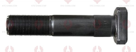 AT5192 Bolt SINO TRUCK SAIC-IVECO HONGYAN REAR-KNUR I OUTSIDE THREAD: M22X1.5  LENGTH UNDER HEAD: 110  THREAD LENGTH: 45  KNURLING DIAMETER: 22.3  HEAD HEIGHT: 12  HEAD DIAMETER: 36  A F DIMENSION: EMPTY  NUT HEIGHT: EMPTY