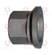 AT5201 Bolt KAMAZ  OUTSIDE THREAD: M22X1.5  LENGTH UNDER HEAD: 85  THREAD LENGTH: 53  KNURLING DIAMETER: 25.2  HEAD HEIGHT: 11  HEAD DIAMETER: 35  A F DIMENSION: 33  NUT HEIGHT: 32