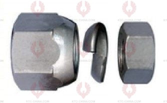 AT5223 Bolt HYUNDAI REAR OUTSIDE THREAD: 7 8"-14  OUTSIDE THREAD: M22X1.5  LENGTH: 122  KNURLING DIAMETER: 22  A F DIAMETER: 41  NUT HEIGHT: 34  A F DIAMETER: 32  NUT HEIGHT: 18