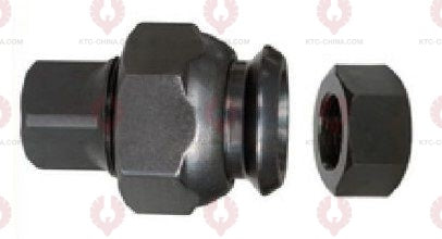 AT5269 Bolt ISUZU REAR OUTSIDE THREAD: M20X1.5  OUTSIDE THREAD: M22X1.5  LENGTH: 80  KNURLING DIAMETER: 22  A F DIAMETER: 41  NUT HEIGHT: 25  A F DIAMETER: 32  NUT HEIGHT: 18