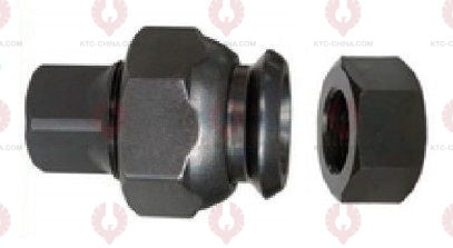 AT5361 Bolt MITSUBISHI FUSO FM517 REAR OUTSIDE THREAD: M20X1.5  OUTSIDE THREAD: M22X1.5  LENGTH: 91  KNURLING DIAMETER: 22  A F DIAMETER: 41  NUT HEIGHT: 25  A F DIAMETER: 32  NUT HEIGHT: 18