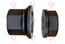 AT5367 Bolt NISSAN-CB31 FRONT OUTSIDE THREAD: M22X1.5  OUTSIDE THREAD: M22X1.5  LENGTH: 101  KNURLING DIAMETER: 22  A F DIAMETER: 32  NUT HEIGHT: 27  A F DIAMETER: 32  NUT HEIGHT: 18