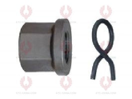 AT5513 Bolt BERLIET  OUTSIDE THREAD: M18X1.5  LENGTH UNDER HEAD: 80  THREAD LENGTH: 50  KNURLING DIAMETER: 18  HEAD HEIGHT: 10  HEAD DIAMETER: 38  A F DIMENSION: 23  NUT HEIGHT: 23