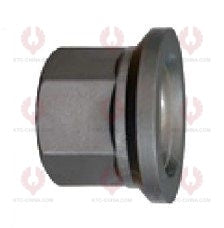 AT5527 Bolt DAF  OUTSIDE THREAD: M22X1.5  LENGTH UNDER HEAD: 105  THREAD LENGTH: 50  KNURLING DIAMETER: 25.4  HEAD HEIGHT: 11  HEAD DIAMETER: 42  A F DIMENSION: 32  NUT HEIGHT: 32 1308 038