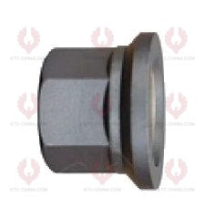 AT5617 Bolt VOLVO RENAULT  OUTSIDE THREAD: M22X1.5  LENGTH UNDER HEAD: 105  THREAD LENGTH: 75  KNURLING DIAMETER: 25.5  HEAD HEIGHT: 10.5  HEAD DIAMETER: 36  A F DIMENSION: 33  NUT HEIGHT: 32 20515519