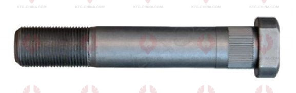 AT5643 Bolt IVECO  OUTSIDE THREAD: M22X1.5  LENGTH UNDER HEAD: 130  THREAD LENGTH: 38  KNURLING DIAMETER: 22.5  HEAD HEIGHT: 10  HEAD DIAMETER: 32  A F DIMENSION: EMPTY  NUT HEIGHT: EMPTY 4211 7459