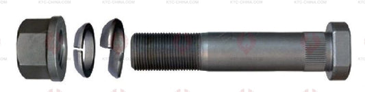 AT5647 Bolt IVECO  OUTSIDE THREAD: M22X1.5  LENGTH UNDER HEAD: 120  THREAD LENGTH: 38  KNURLING DIAMETER: 22.5  HEAD HEIGHT: 10  HEAD DIAMETER: 32  A F DIMENSION: 30  NUT HEIGHT: 22 4211 7457